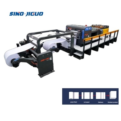 kaufen 2 Rollen Papier-Roll-zu-Blatt-Schneidemaschine mit 29 kW Gesamtleistung online manufacture