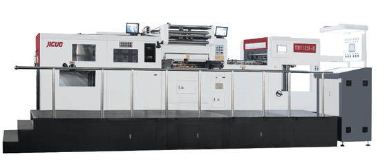 kaufen Hochgeschwindigkeits-automatische Hot Foil Stamping-Maschine 1320×960mm Max. Papiergröße Gesamtgröße 7600*4050*2500mm online manufacture