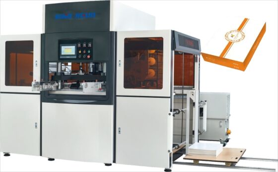 kaufen JIGUO YH-1200G automatische Servo-Heißprägemaschine, geeignete Blechstärke: 120–3000 g/m², Anzahl der Prägewalzen: drei Walzen, Prägearbeitsgeschwindigkeit: 1100–1400 s/h online manufacture
