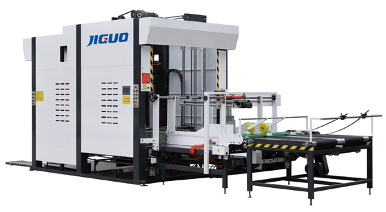 kaufen 1450*1450mm Turner Carton Box Making Machine, der Stapel stapelt, runzelte Kasten-Maschinen online manufacture