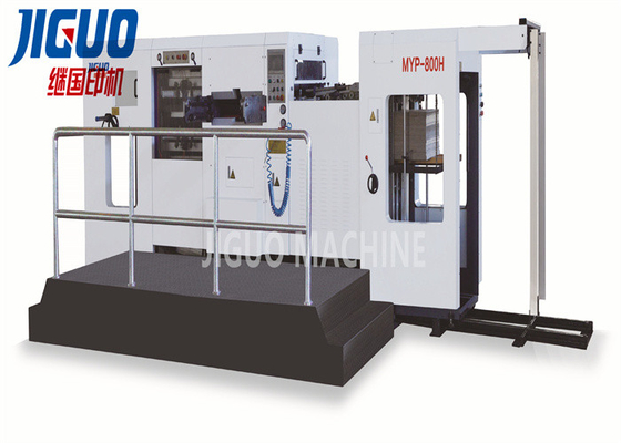 kaufen Papierfütterungs-stempelschneidene faltende Maschine 8500shipping und Behandlung der Flachbett-Abisoliermaschine online manufacture