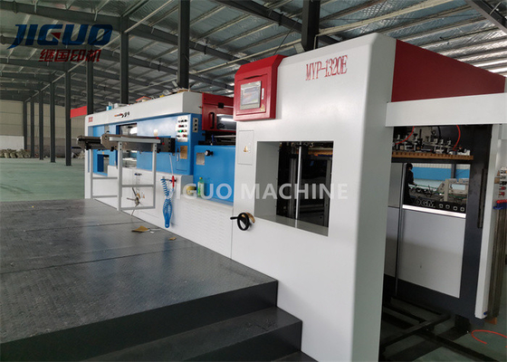 kaufen 420mm Blatt-stempelschneidene Abisoliermaschinen-Zufuhr 5000shipping und Behandlung Pappschachtel online manufacture