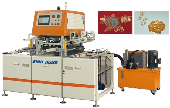 Hydraulische automatische Hot Foil Stamping-Maschine Max. Stempelbereich 700 × 520 mm