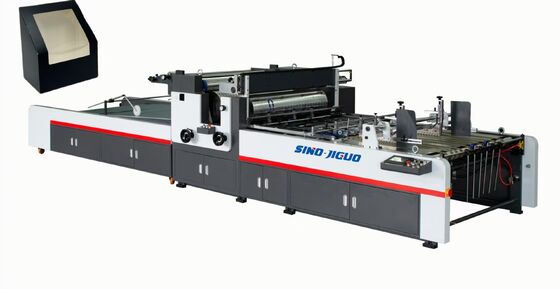 SINO JIGUO TC-1500A Automatische Fensterpflastmaschine,Golfpapier Dicke:≤ 5 mm,Kartonpapier Dicke:150-1500 gm,Gesamtmaße ((mm):6200*2300*1700