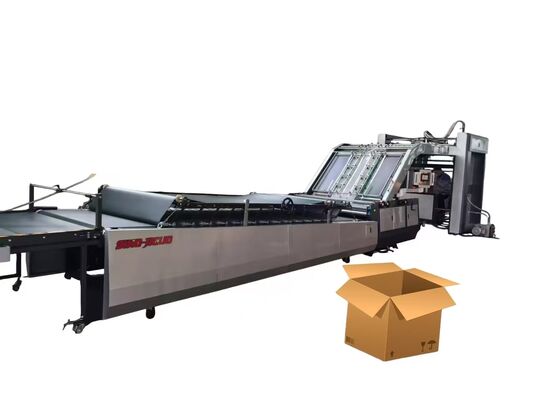 JIGUO FMZ-1650 Mittelschnelle automatische Flötenkaschiermaschine, max. Kaschiergröße: 1650 mm × 1600 mm, Arbeitsgeschwindigkeit: 0-100 Blatt/min, 7000 Bogen/h