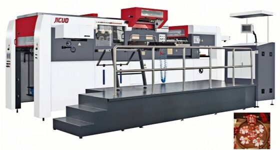 Hochpräzisions-JIGUO TMY-1320H Automatische Druckmaschine zum Schneiden und Stempeln von Folien (± 0,1 mm)