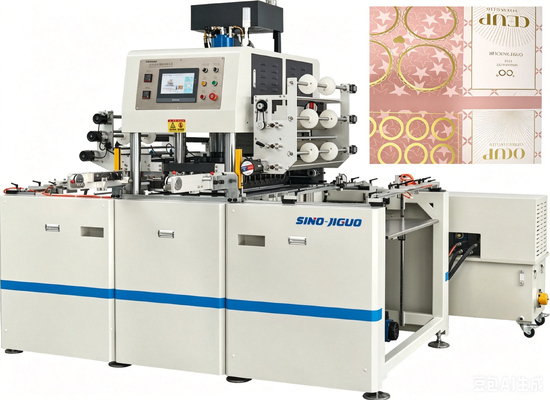 YH-1060SCZ Automatic Hydraulic Hot Foil Stamping Machine 20Ton Pressure For Luxury Cosmetic Packaging
