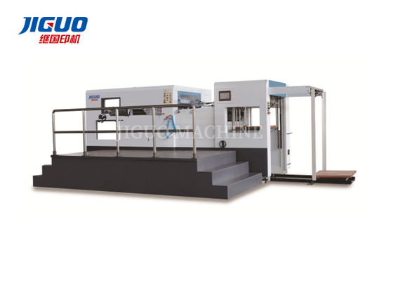 1080mm Blatt-automatische stempelschneidene Maschine 7500shipping und Behandlung für Flachbettkarton-Kasten-Papier